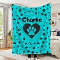Custom Puppy Name Blanket Cat Plush Blanket Dog Name Blanket Gift For Dog Lover Christmas Gift Blanket Fleece Dog Dad Gift Pet Lover Gifts