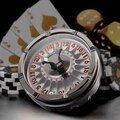 G20 Roulette Dice Spinner for DND Dice Set, Dragon D&D Dice with Gift Case for DnD Game, RPG Role Playing Table Game Gifts (Black-Red)